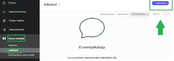 Fonecta Connect Asiakasohjeet Julkaisun teko