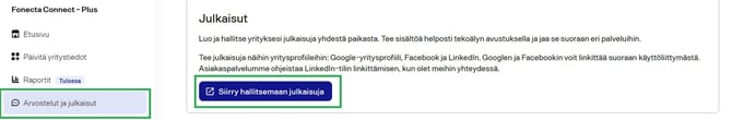 Fonecta Connect Asiakasohjeet Siirry julkaisujen hallintaan