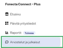 Fonecta Connect asiakasohjeet Arvostelut ja Julkaisut osio