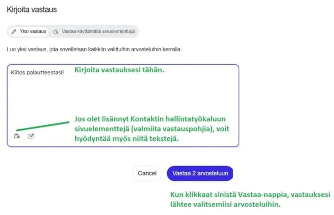 Fonecta-Connect-Asiakasohjeet Asiakaspalautteen hallinta - massavastaaminen 2